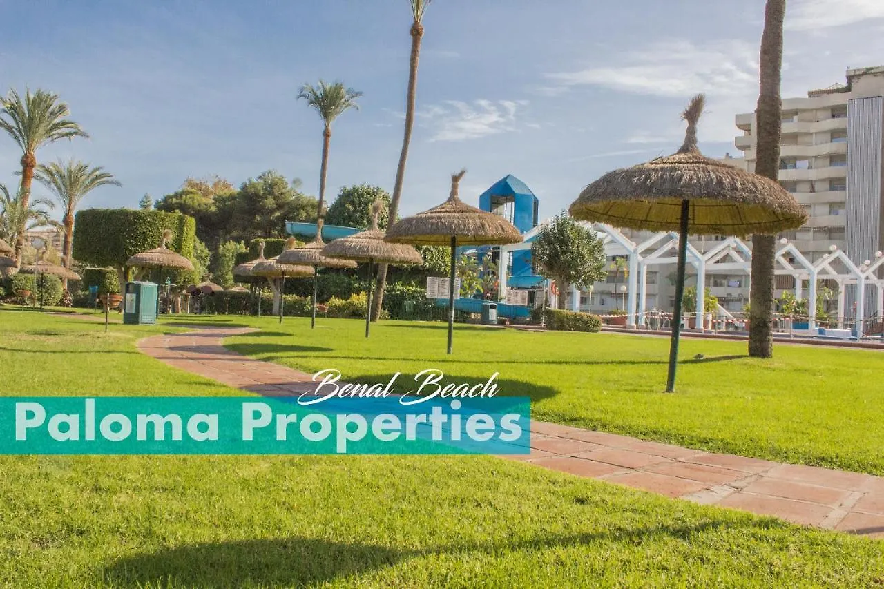 Benal Beach Suite Ii, Estudio Con Parque Acuatico Y Vistas Al Mar. 贝纳尔马德纳 公寓