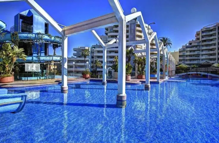 公寓 Benal Beach Suite Ii, Estudio Con Parque Acuatico Y Vistas Al Mar. 贝纳尔马德纳